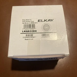 Elkay LKQS35BK Polymer Drain Fitting for 3-1/2 in. Sink Drain Opening Black - Picture 1 of 4