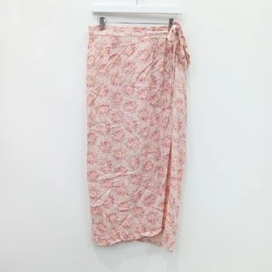 Laura Ashley Skirt Size 14 Womens Pink Floral FLT17-TT - Picture 1 of 5