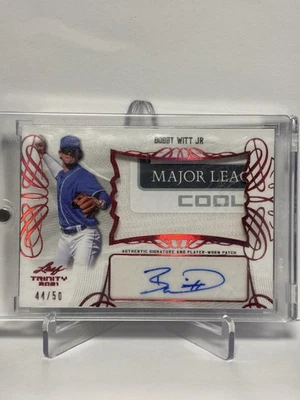 2021 Leaf Trinity Bobby Witt /50 Patch Auto Player Worn Awesome Patch!! - Image 1 of 2