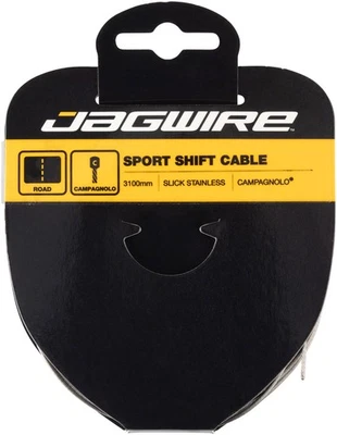 Cable de cambio Jagwire Sport de acero inoxidable para tándem Campagnolo, 3100 mm, liso Foto 1 de 2