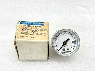 ASHCROFT 115W100SH 01B 10 ACQ (3 PCS) - Image 1 of 4