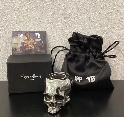 Buster + Punch Travis Barker Candle Holder 2.25" x 1.5" Solid Steel Skull 1 lb.