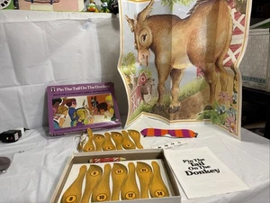 1975 PIN THE TAIL ON THE DONKEY GAME Rainbow Works. Complete W Rules. Party Fun - Picture 1 of 9