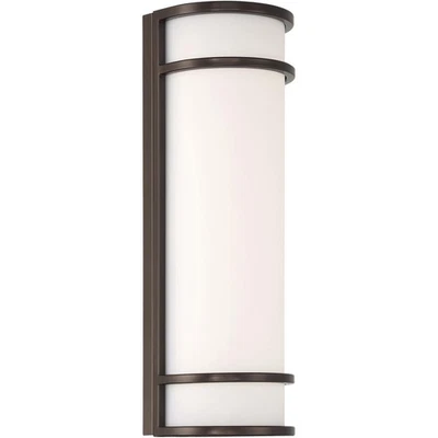Access Lighting 20106LEDMGEM-BRZ/ACR Cove Outdoor Wall Light Bronze - Image 1 of 4