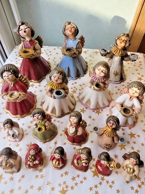 17 THUN BOZEN Keramik Engel Weihnachten verschiedene Größen,  6 - 19,5 cm, alt - Bild 1 von 4