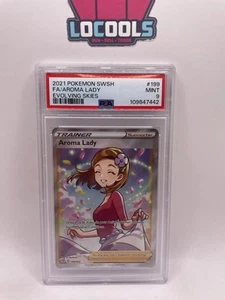 PSA 9 Aroma Lady #199 Full Art Evolving Skies Pokemon 2021 - Picture 1 of 2