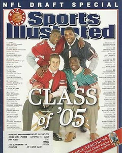 BEARS CEDRIC BENSON 49ERS ALEX SMITH DOLPHINS 2005 SPORTS ILLUSTRATED CARDINALS - Picture 1 of 1