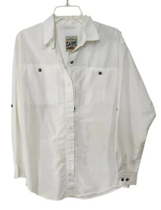 Travelsmith Shirt Womens L White Long Sleeve Lightweight Travel By Sportif NWOT  - Bild 1 von 5