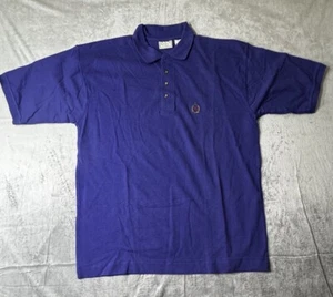 Bugle Boy Shirt Mens Large Blue Polo Vintage Short Sleeve Golf Casual Collared - Picture 1 of 5