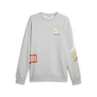 Puma Classics Brand Love Crew Neck Sweatshirt Mens Grey  62134404
