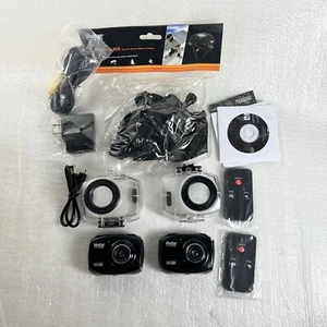 Vivitar DVR787 Full HD Action Camera with Remote Waterproof Case Bundle S9 - Picture 1 of 6