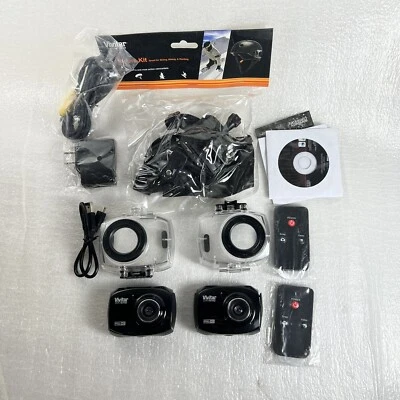 Vivitar DVR787 Full HD Action Camera with Remote Waterproof Case Bundle S9 - Image 1 of 4