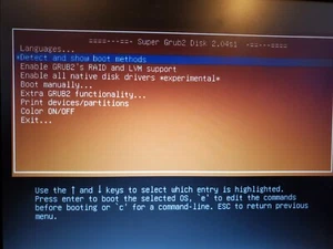 Super Grub 2.04s1 Bootable OS May Boot Broken Windows/Linux 4G USB Stick - Picture 1 of 5