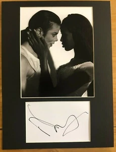 Naomi Campbell *HAND SIGNED* 16x12 mounted display ~ Michael Jackson - Picture 1 of 1