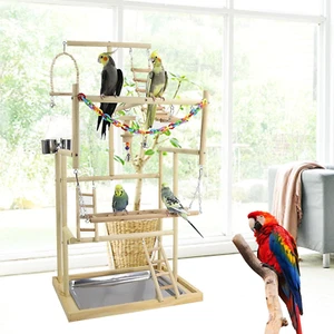 4 Schichten Parrot Playstand, Vogelspielplatz Großer, Wellensittich Spielzeug - Bild 1 von 6