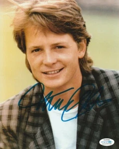 YOUNG MICHAEL J FOX SIGNED 8x10 PHOTO! BACK TO THE FUTURE ACOA COA EXACT PROOF! - Picture 1 of 3