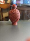 Antique Chinese Cinnabar Lacquer Snuff Bottle