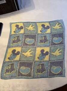 Disney Mickey Mouse Halstuch eckig blau grün gelb - Bild 1 von 8