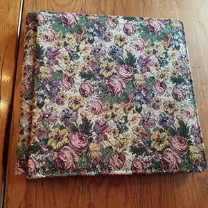 CREATIVE MEMORIES SCRAPBOOKING ORIGINAL 12X12 TAPESTRY FLORAL ALBUM WHITE PAGES - Picture 1 of 6