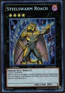 Yugioh Steelswarm Cucaracha Ginebra-EN099 Secreto Raro 1ª Edición - VLP - Imagen 1 de 2