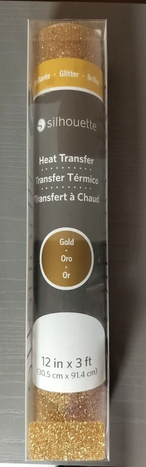 Silhouette transferencia de calor brillo dorado Foto 1 de 3