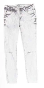 New Look Womens Grey Cotton Blend Skinny Jeans Size 8 - Picture 1 of 12