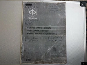Piaggio service station manual (photocopy) - Picture 1 of 2