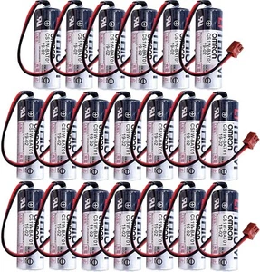 Batería 20X ER17500V 3.6V 2700mAh PARA PLC Omron CS1W-BAT01 con pequeño enchufe marrón - Imagen 1 de 6