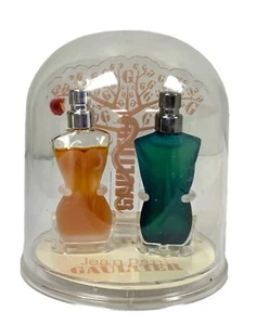 1997 Vintage Jean Paul Gaultier His & Hers Garden Of Eden Mini Perfume Set DOME - Picture 1 of 3