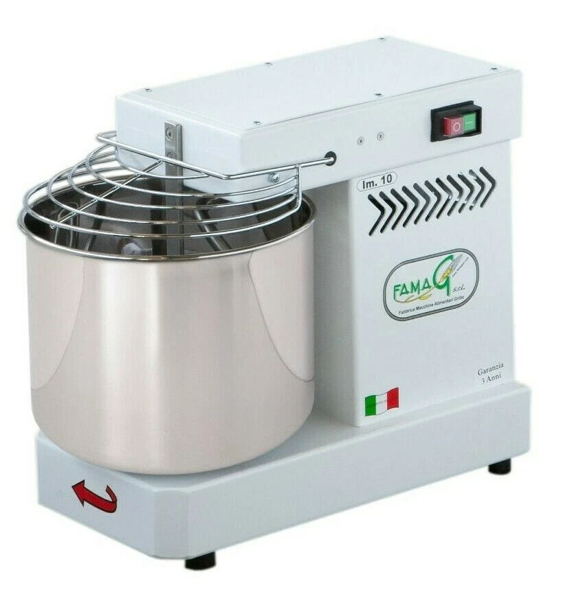 Impastatrice a spirale FAMAG IM 10 motore monofase- cesto da 10 KG NUOVO - Immagine 1 di 1