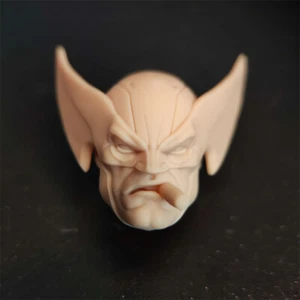 Escultura de cabeza de Wolverine a escala 1/12 en blanco ajuste 6" ML Figura Estilo A - Imagen 1 de 3