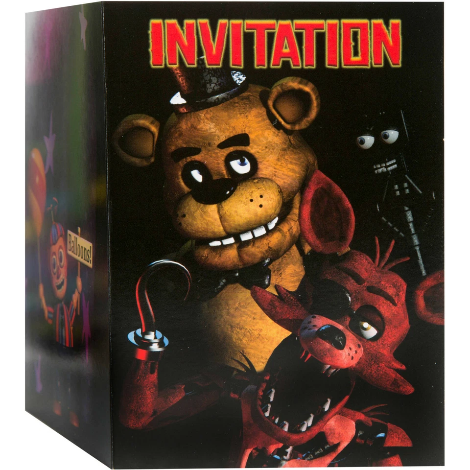 ПЯТЬ НОЧЕЙ У ФРЕДДИ FNAF тарелки салфетки воздушные шары карандаши татуировки баннер читать - Изображение 1 из 1