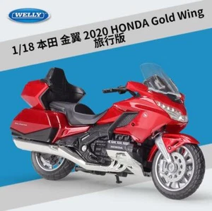 1:18 Welly Honda Gold Wing Motorcycle Bike Model Boy Toy Gift New in Box - Picture 1 of 11