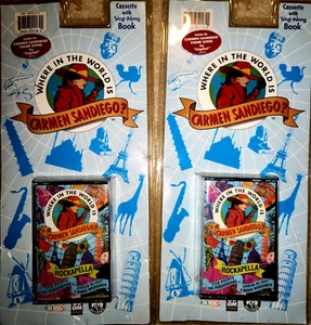 Where in the World Is Carmen Sandiego Soundtrack Cassette book Rockapella 1992 - Picture 1 of 3