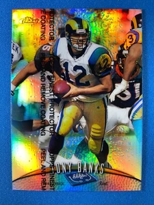 TONY BANKS #217 Silver Refractor Coated 1998 Topps Finest St. Louis Rams NFL - Picture 1 of 3