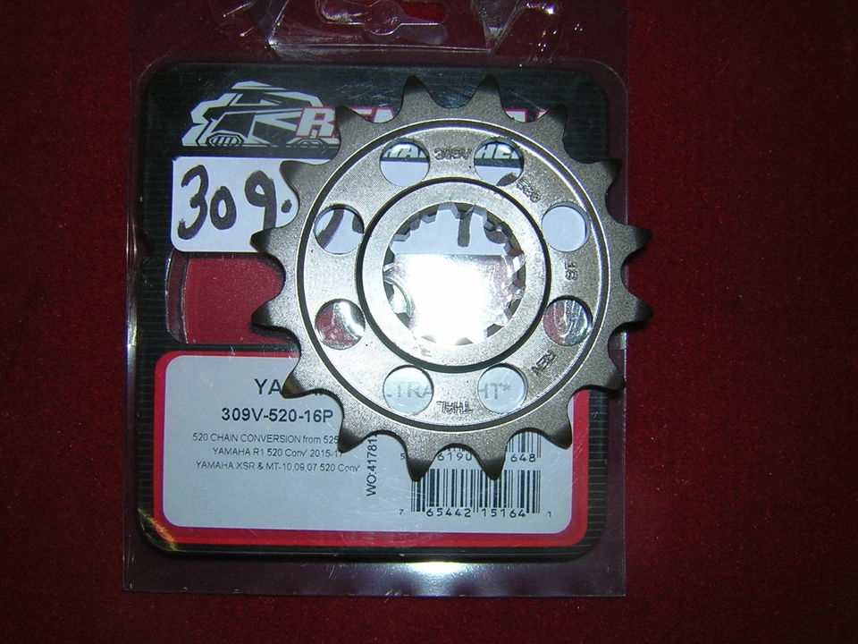 Yamaha YZF R1 2015-2023 15T 520 Renthal Ultralight Gearbox Sprocket, New (309V) - image 1 of 1
