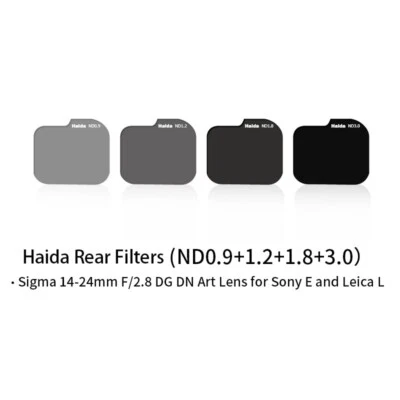 Haida Rear ND Filter Kit for Sigma 14-24mm 2.8 Lens E mount / ​Leica 14-24mm 2.8 - Image 1 of 4