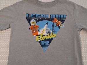 Lego Legoland Florida Mission Control Souvenir Grey T-shirt Kids Youth Size 7 - Picture 1 of 8