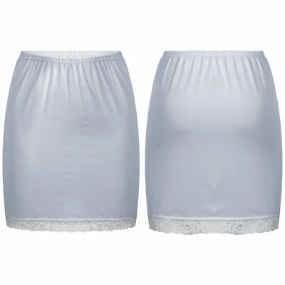 Lace Trim Half Slips for Women Underskirt Short Long Half Slip for Under Dress - Image 1 of 2