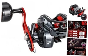 Baitcaster Fishing Reel, 400 Size with 35lbs Max Drag 6.3:1 Gear Ratio, Low - Picture 1 of 8