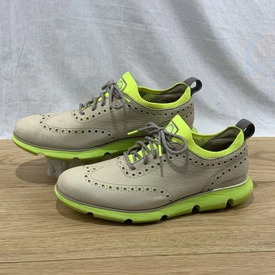 Cole Haan Zerogrand 4.Z Punta de Ala Oxford Gris Nobuck, Verde Lima Para Hombre Talla 9 M” Foto 1 de 4