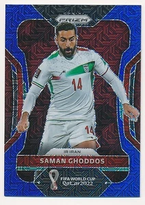 SAMAN GHODDOS 2021-22 PANINI PRIZM MOJO AZUL COPA MUNDIAL DE LA FIFA #124 SP #27/75 - Imagen 1 de 2