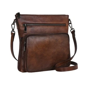 Genuine Leather Crossbody Purses for Women Soft Leather Purse Satchel Shoulde... - Picture 1 of 8