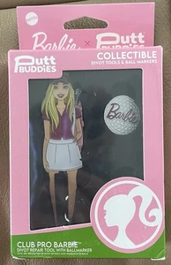 Herramienta de reparación y marcador de pelota de golf Putt Buddies coleccionable Divot - CLUB PRO BARBIE - Imagen 1 de 16