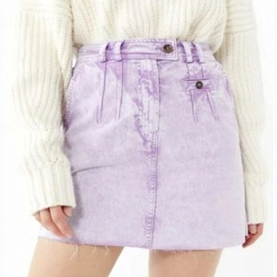Minifalda de mezclilla púrpura lavada ácida BDG Urban Outfitters para mujer nueva sin etiquetas Foto 1 de 4