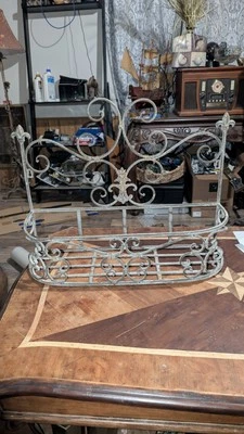 Large Metal Hanging Basket Decorative Rustic Basket 8"X23"X18"  DxWxH Inches  - Image 1 of 3