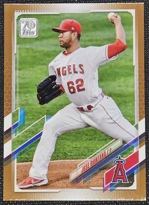 2021 Topps Update Series - Jose Quintana #US118 Gold /2021 Los Angeles Angels  - Image 1 of 2
