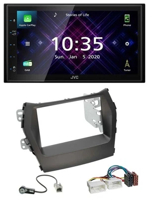 JVC DAB 2DIN MP3 Bluetooth USB Autoradio für Hyundai Santa Fe ab 12 ohne Navi - Bild 1 von 4