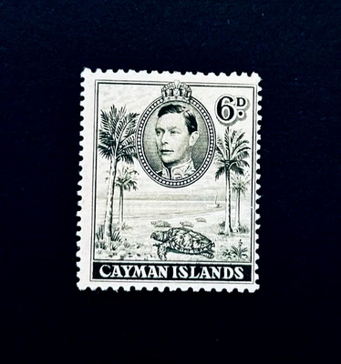 Estampilla de Islas Caimán - 1938 Rey Jorge VI Como Nueva OG LH r2 🔥De la Rue Foto 1 de 2
