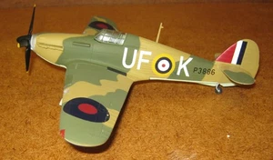 FRANKLIN MINT ARMOUR HAWKER HURRICANE Mk I RAF 601Sq PO Billy Fiske 1:48 B11E065 - Picture 1 of 7